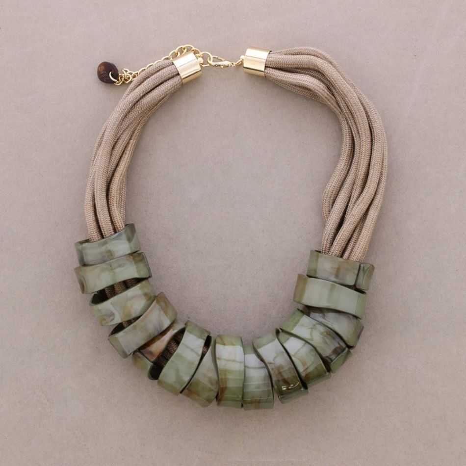 RESIN RING SHORT NECKLACE