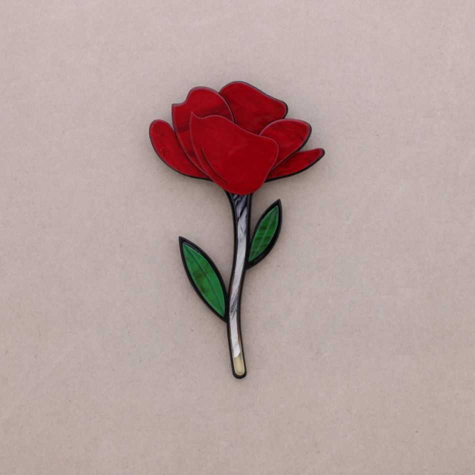 BROCHE FLOR RESINA