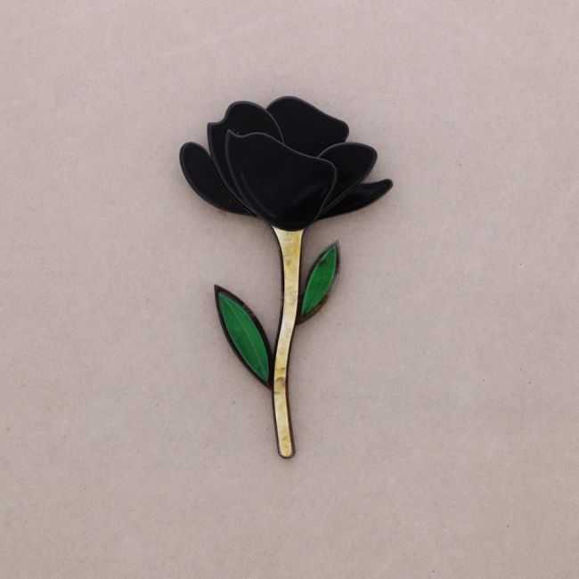 BROCHE FLOR RESINA