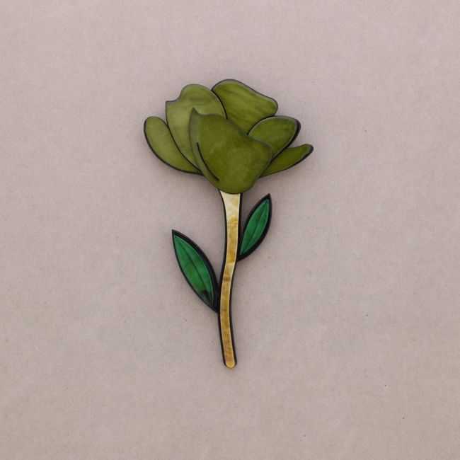 BROCHE FLOR RESINA