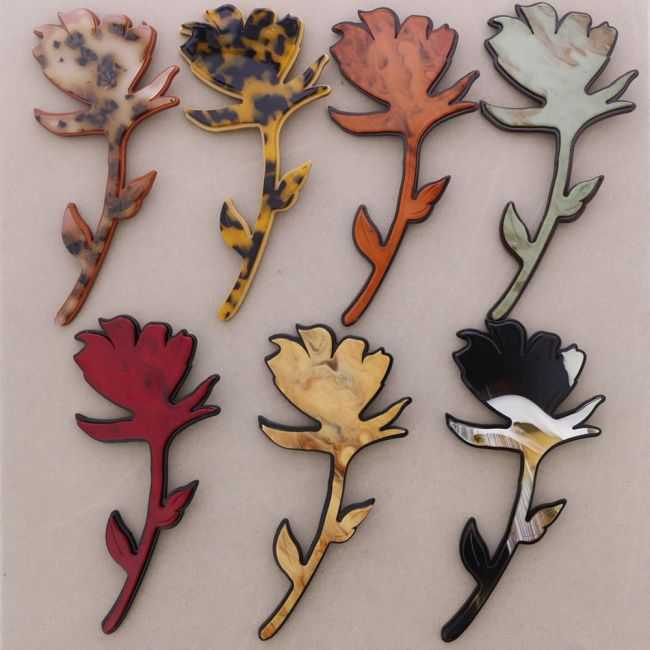 BROCHE FLOR XL RESINA