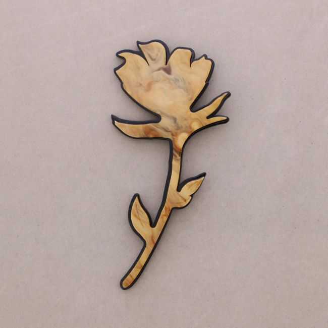 BROCHE FLOR XL RESINA