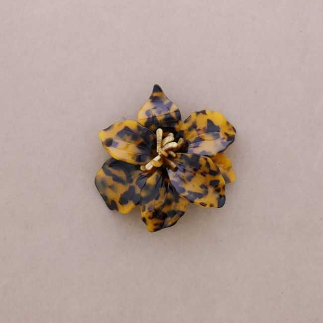 BROCHE FLOR RESINA