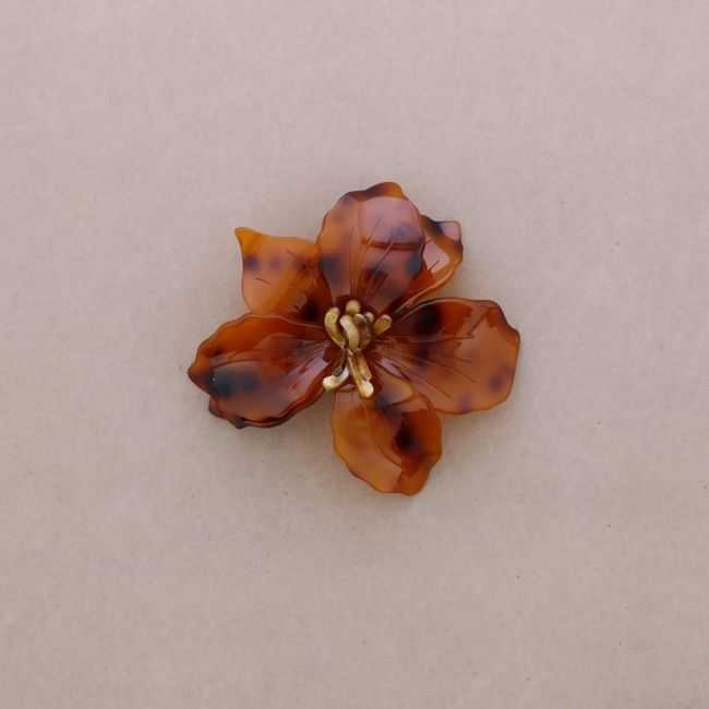 BROCHE FLOR RESINA