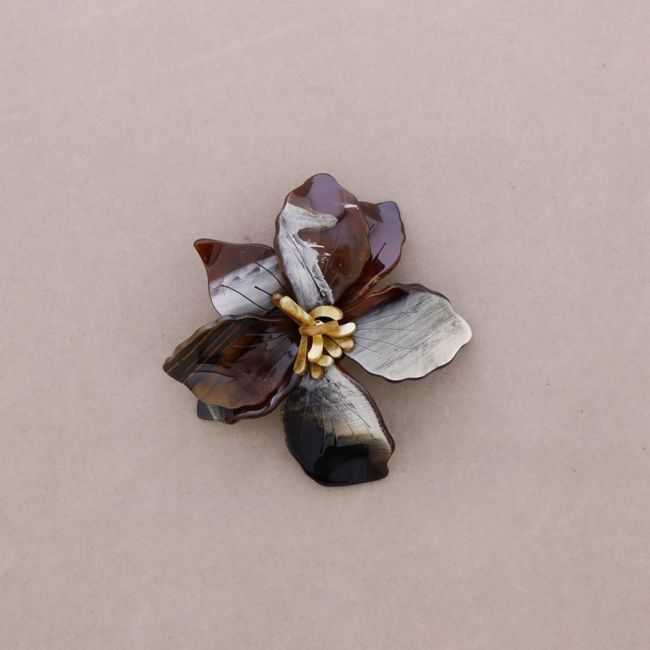 BROCHE FLOR RESINA
