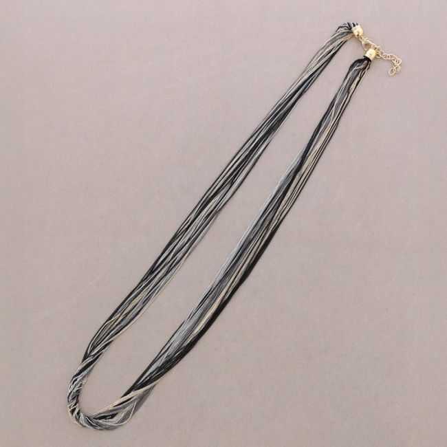 COLLAR LARGO MULTI TIRAS BRONCE