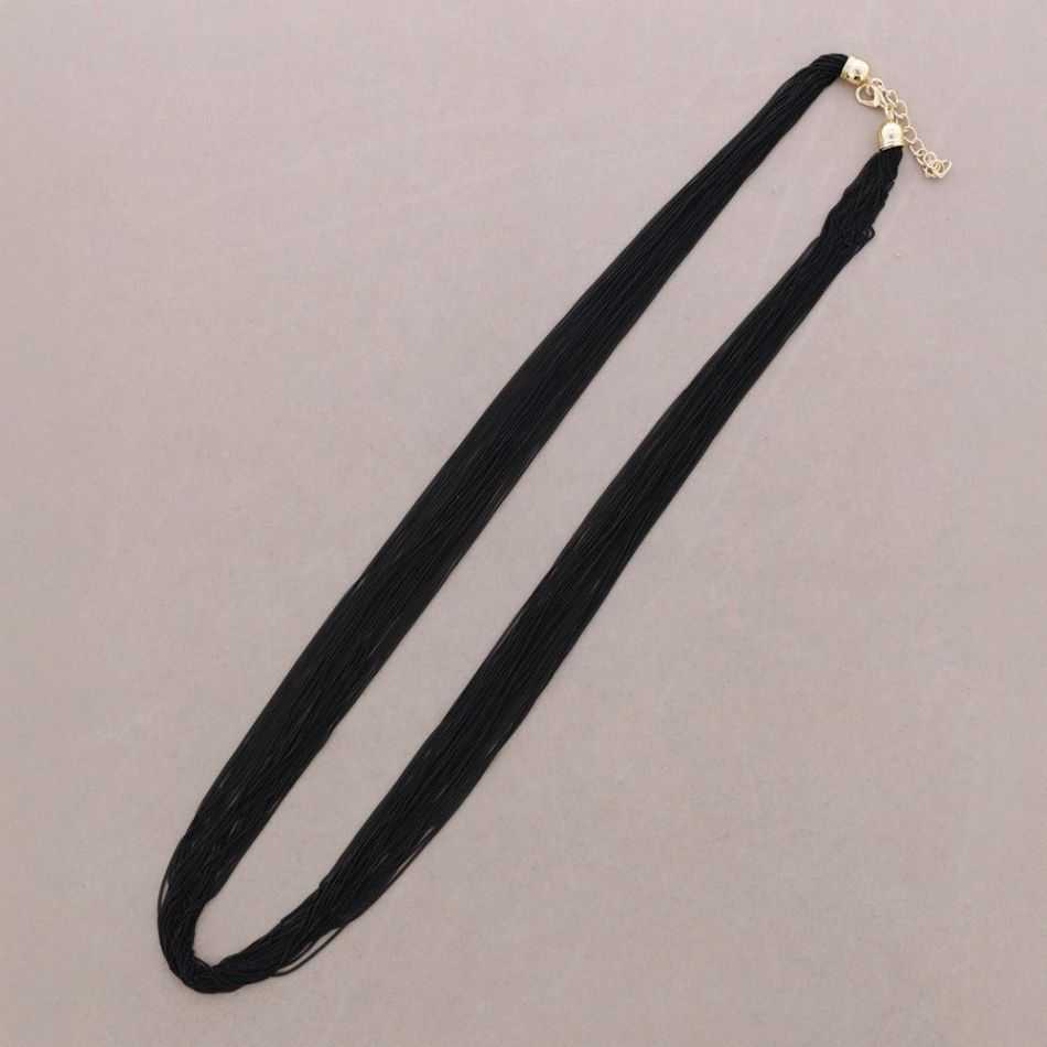 COLLAR LARGO MULTI TIRAS BRONCE