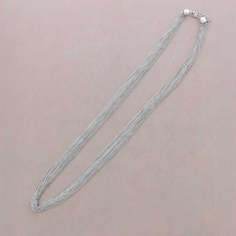 COLLAR LARGO MULTI TIRAS BRONCE