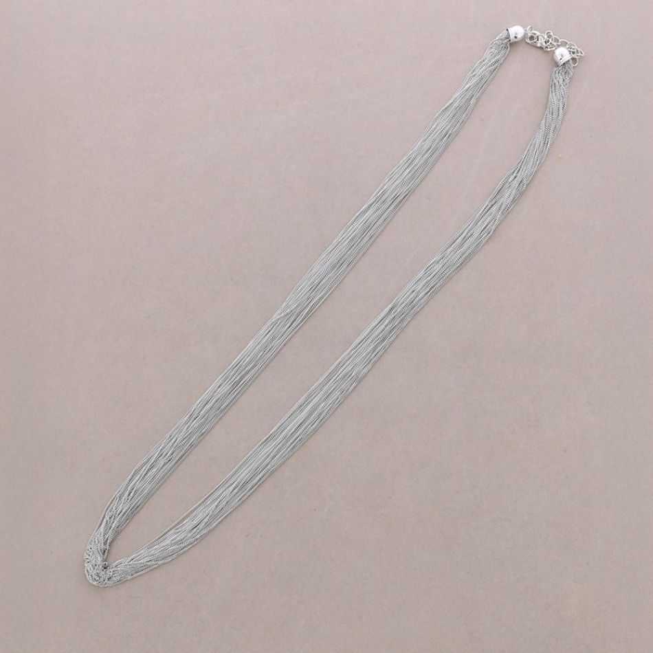 COLLAR LARGO MULTI TIRAS BRONCE