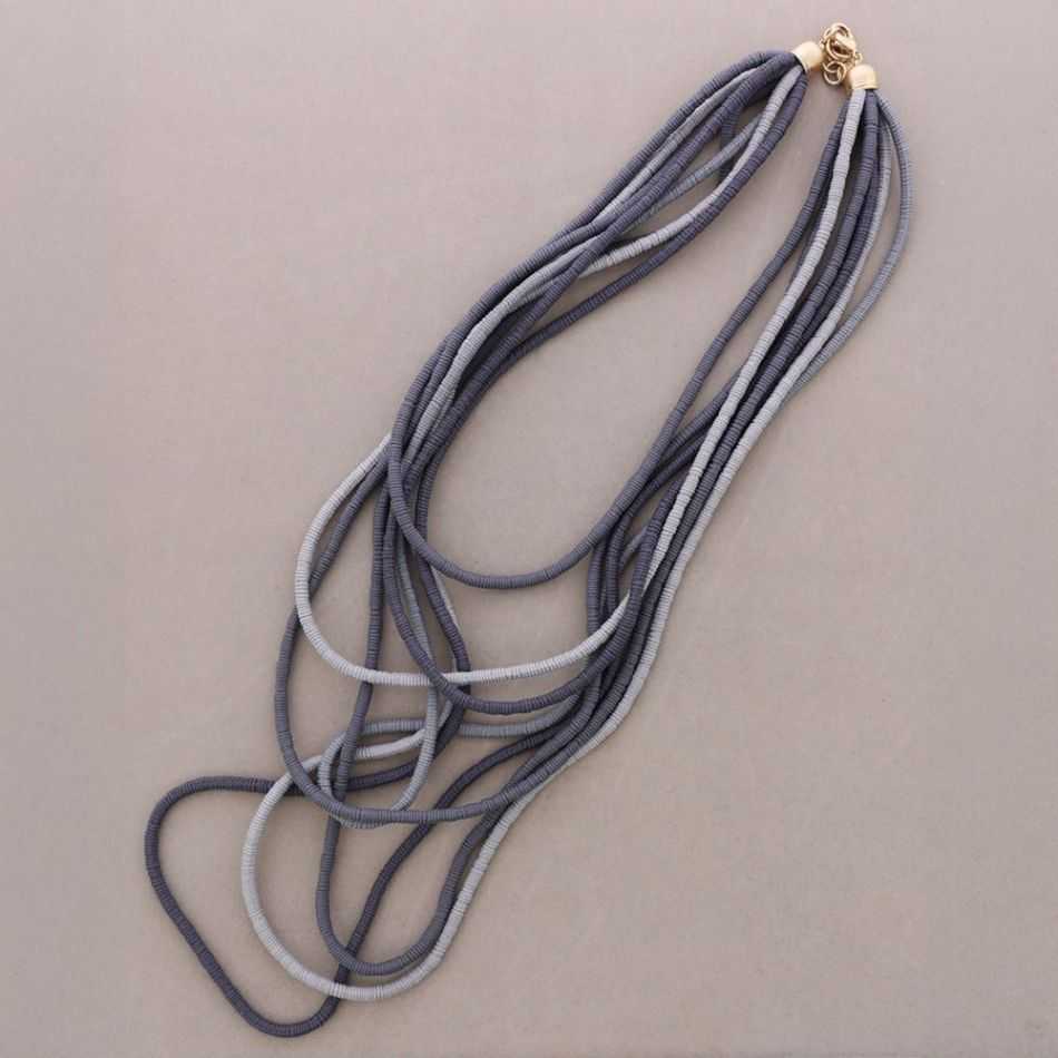 COLLAR LARGO CORDÓN ELÁSTICO MULTI TIRAS
