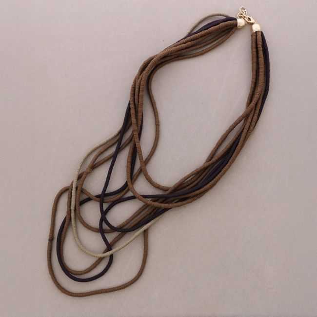 COLLAR LARGO CORDÓN ELÁSTICO MULTI TIRAS