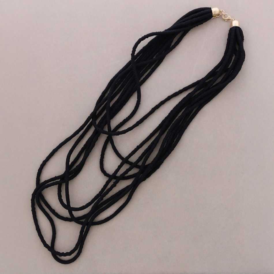 COLLAR LARGO CORDÓN ELÁSTICO MULTI TIRAS