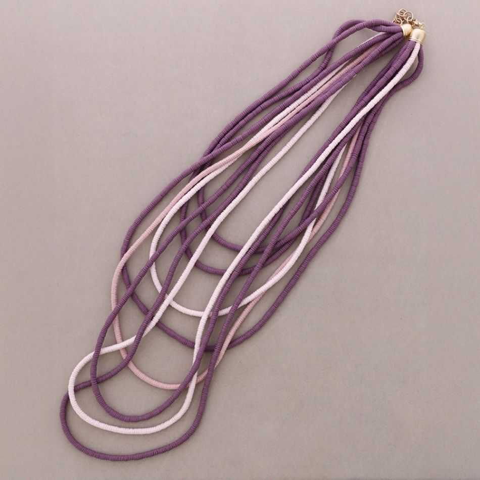 COLLAR LARGO CORDÓN ELÁSTICO MULTI TIRAS