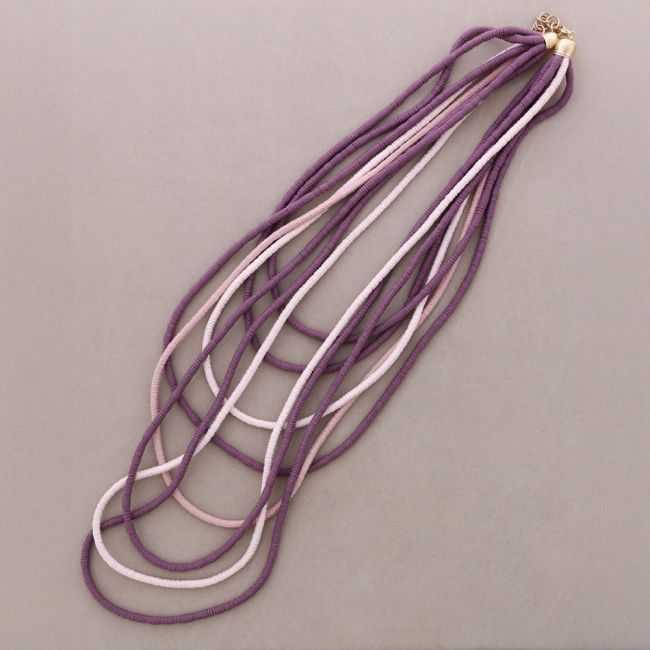 COLLAR LARGO CORDÓN ELÁSTICO MULTI TIRAS
