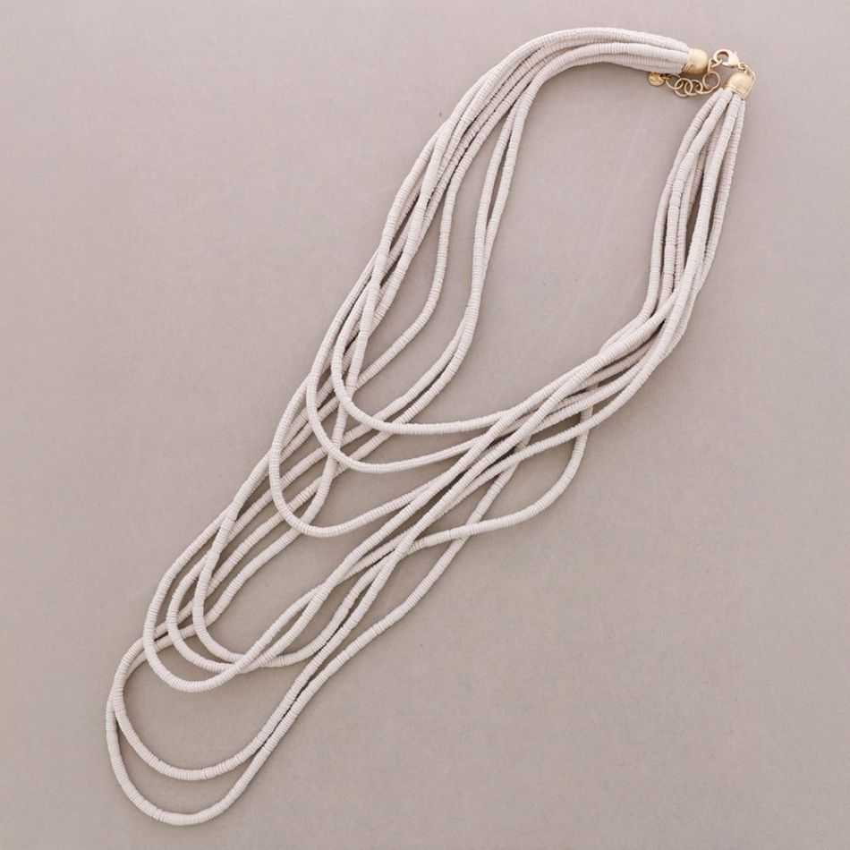 COLLAR LARGO CORDÓN ELÁSTICO MULTI TIRAS