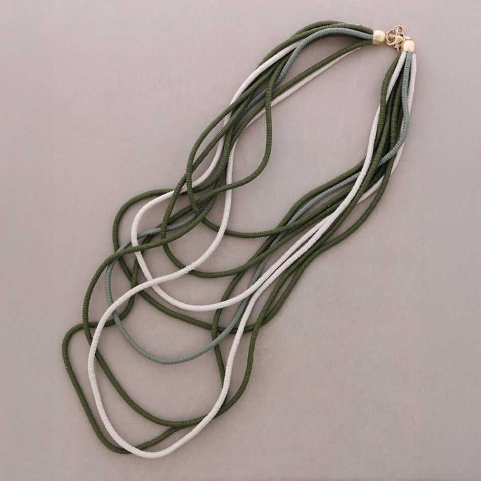 COLLAR LARGO CORDÓN ELÁSTICO MULTI TIRAS