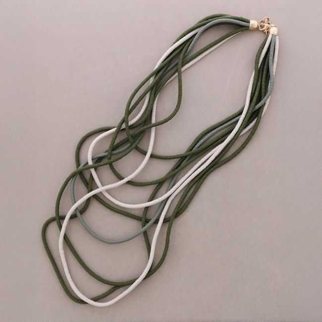 COLLAR LARGO CORDÓN ELÁSTICO MULTI TIRAS