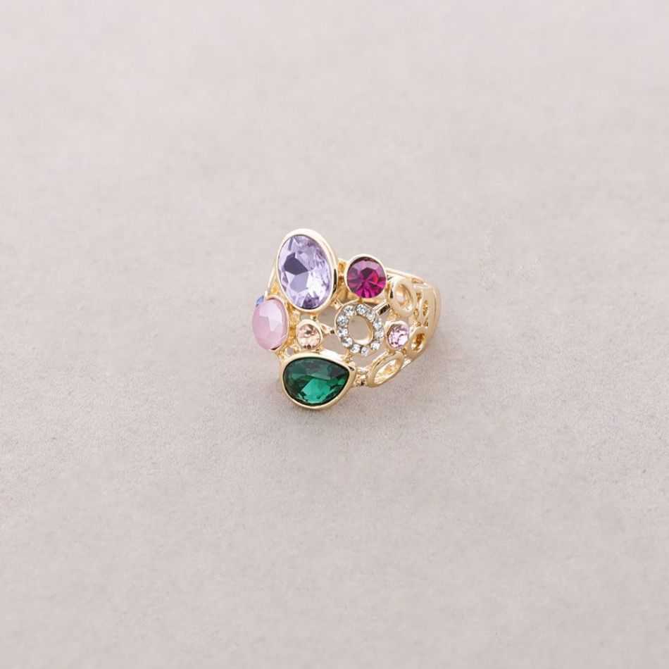ANILLO ELÁSTICO METAL CRISTALES