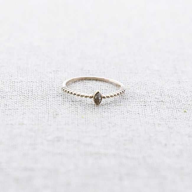 STEEL RING WITH ZIRCONIA