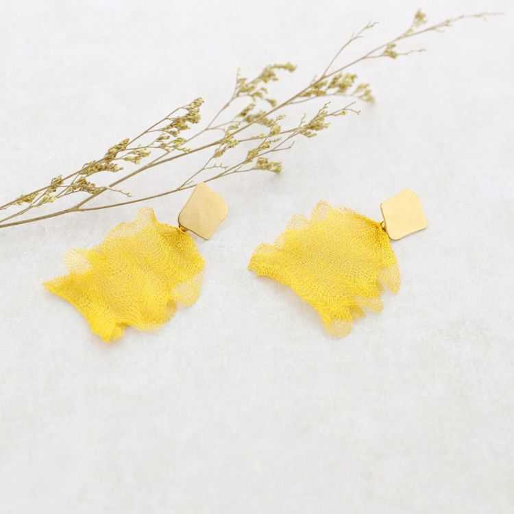 PENDIENTES COLGANTE MALLA