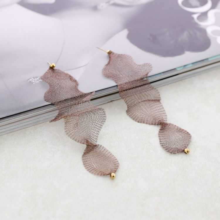 PENDIENTES COLGANTE MALLA