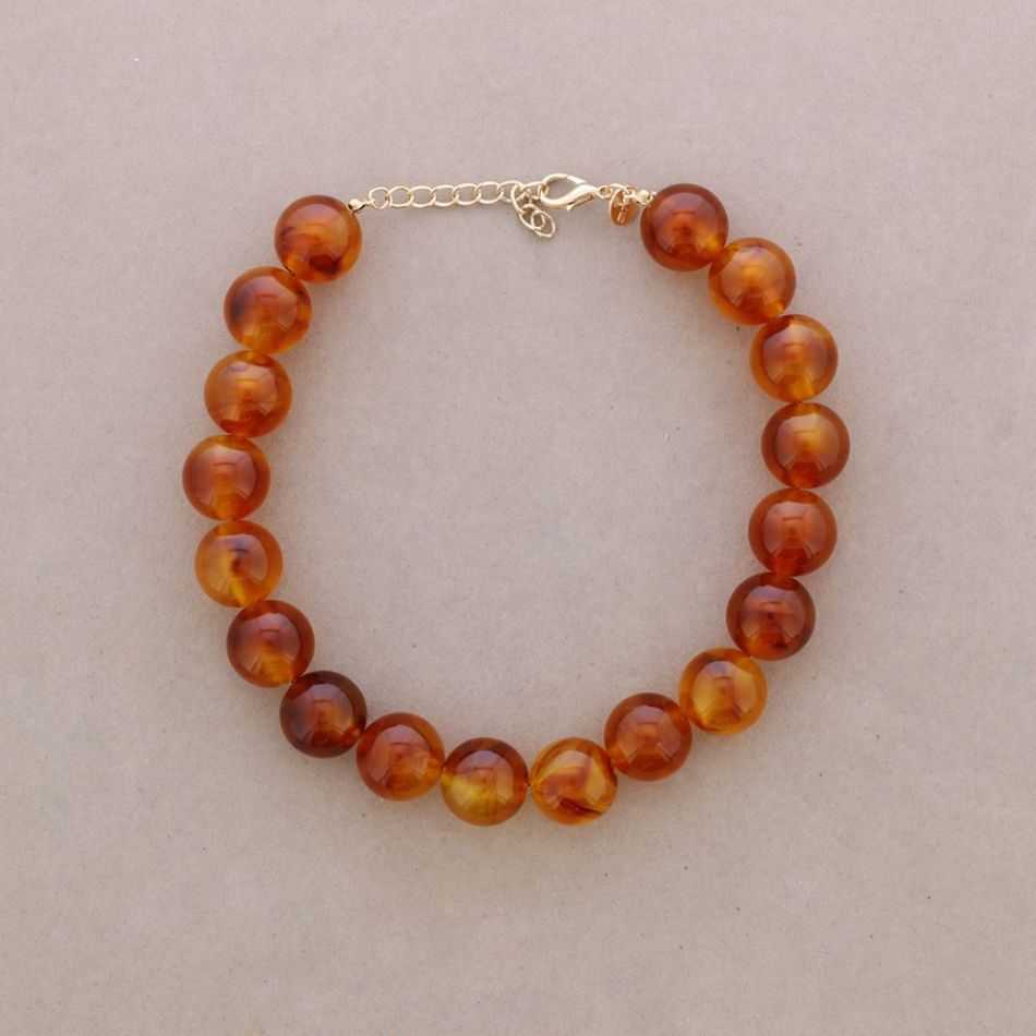 SHORT NECKLACE RESIN BEADS 20MM
