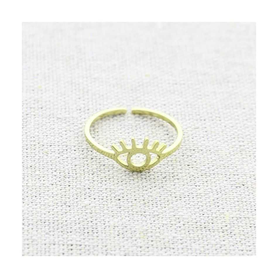 ANILLO AJUSTABLE ACERO OJO TURCO