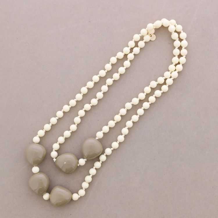 LONG NECKLACE RESIN BEADS 120CM