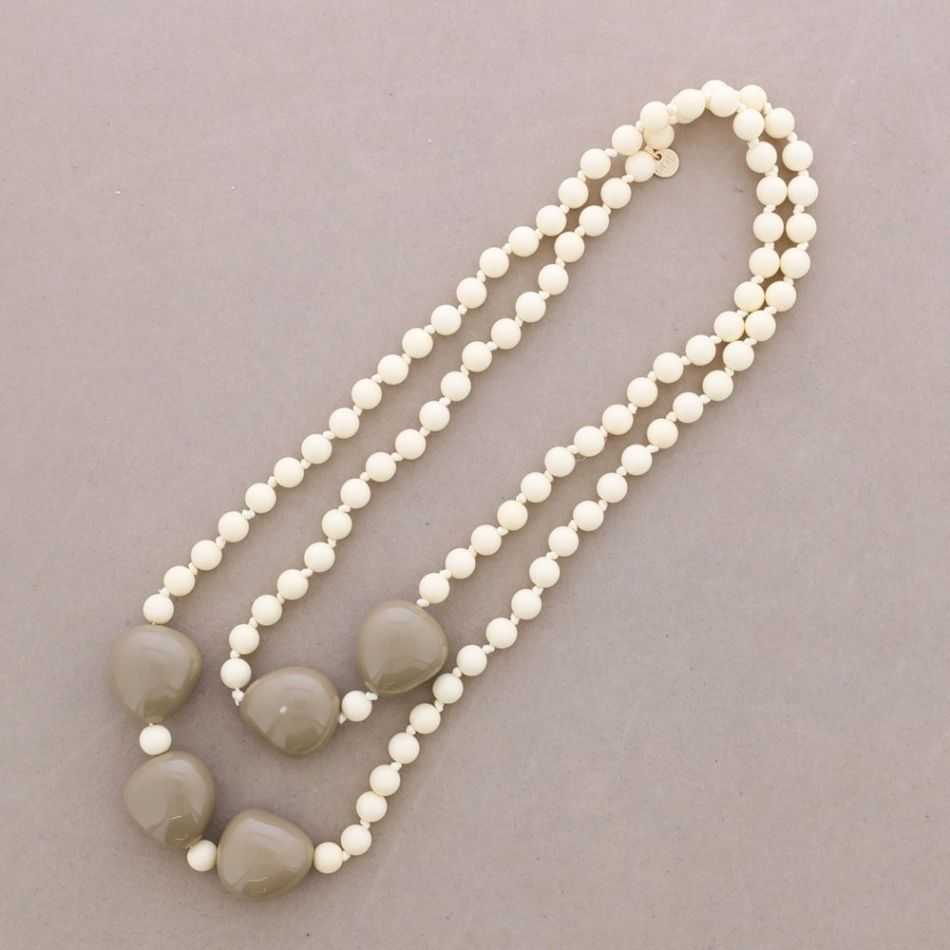LONG NECKLACE RESIN BEADS 120CM