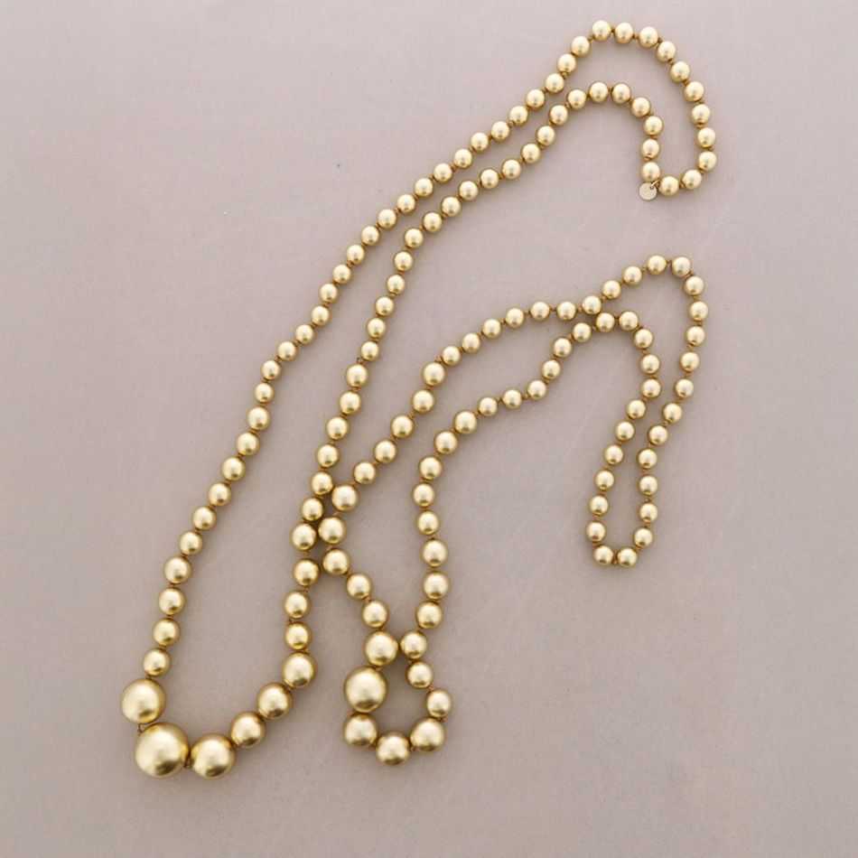 SET LONG NECKLACE BEADS RESIN