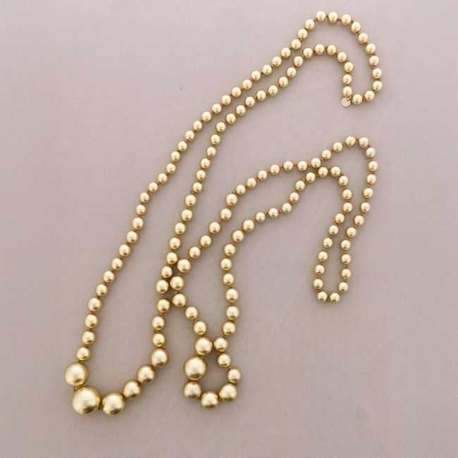 SET LONG NECKLACE BEADS RESIN
