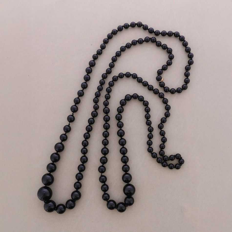 SET LONG NECKLACE BEADS RESIN