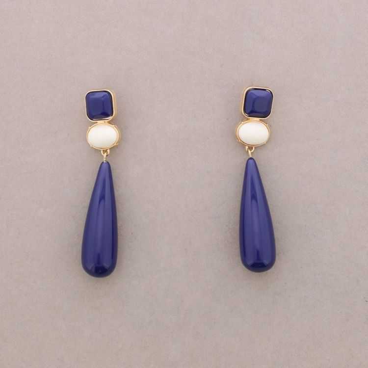 PENDIENTES COLGANTE GOTA RESINA 2