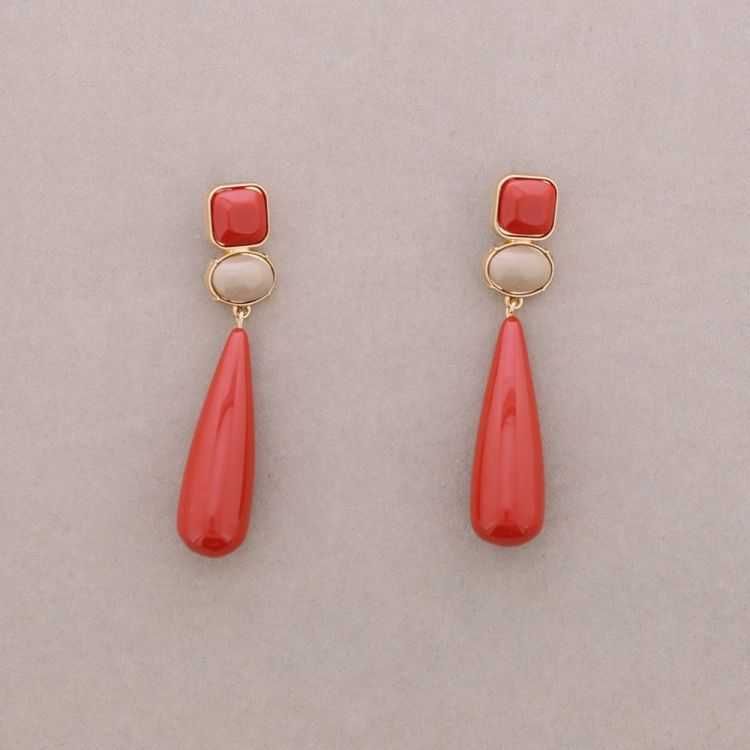 PENDIENTES COLGANTE GOTA RESINA 2