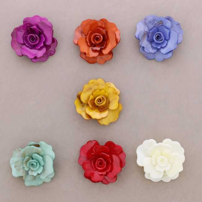 BROCHE FLOR RESINA
