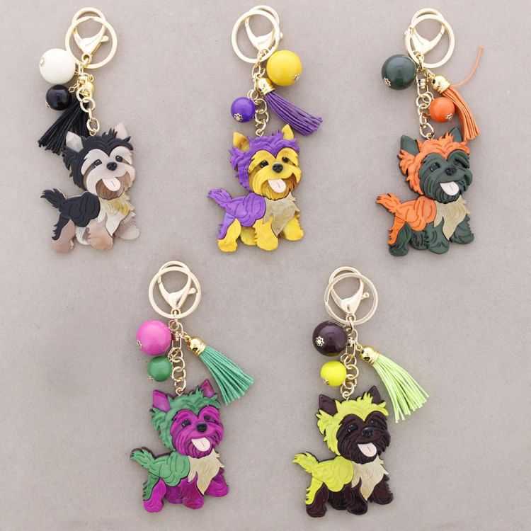 RESIN PUPPY KEYCHAIN 2