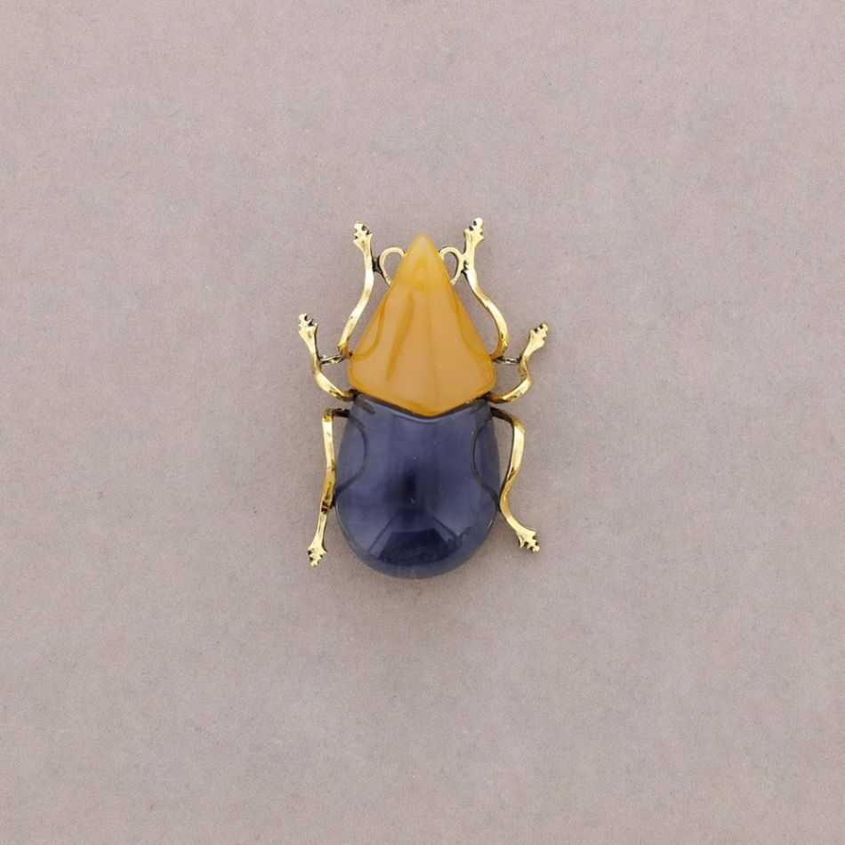 METAL RESIN INSECT BROOCH