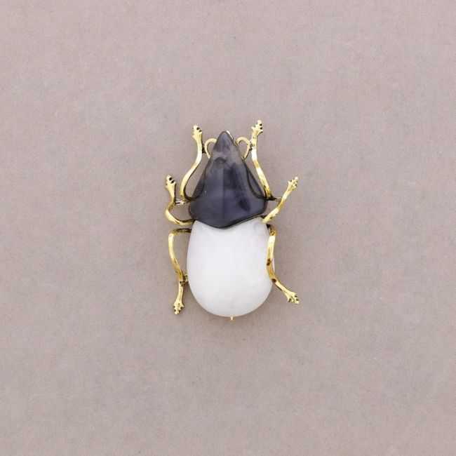 METAL RESIN INSECT BROOCH