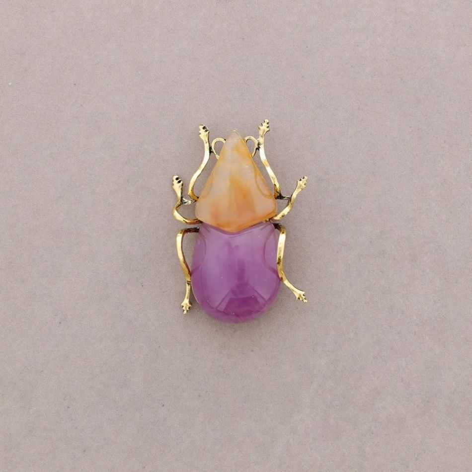 BROCHE INSECTO METAL RESINA