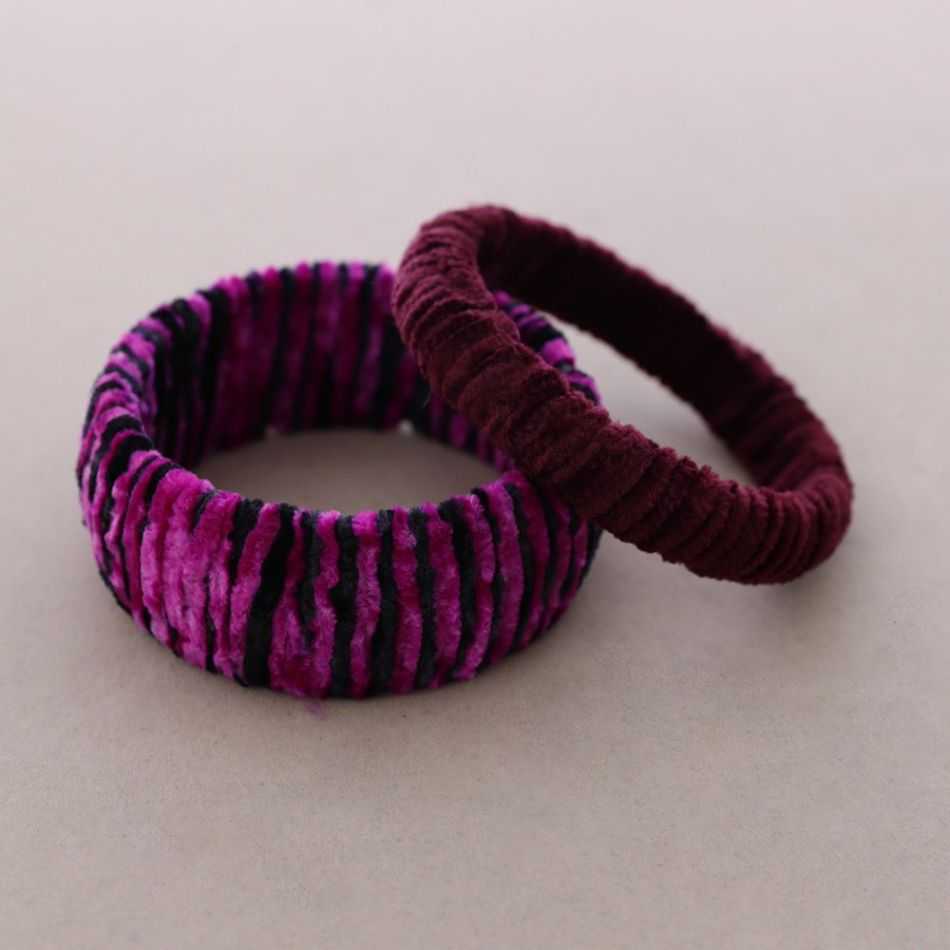 SET PULSERA TERCIOPELO FORRADA