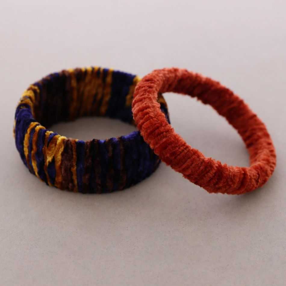 SET PULSERA TERCIOPELO FORRADA