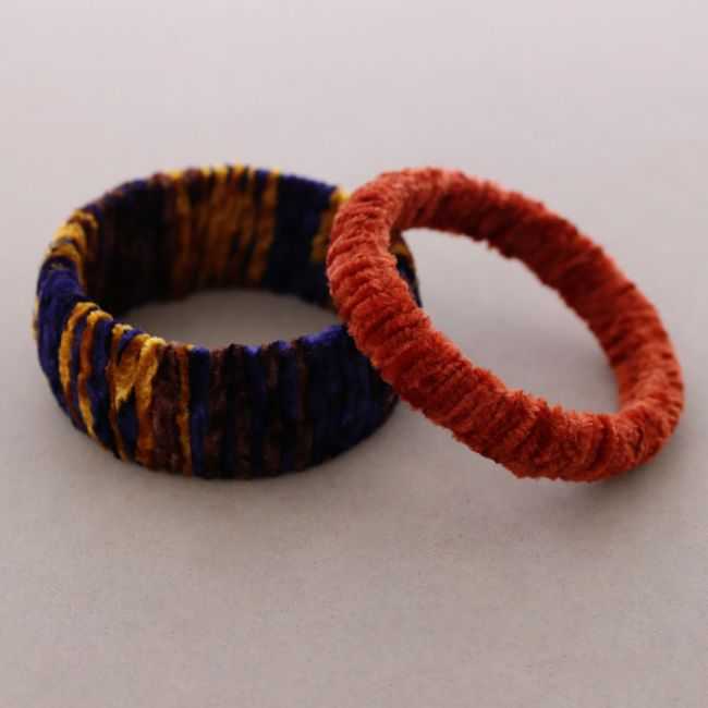 SET PULSERA TERCIOPELO FORRADA