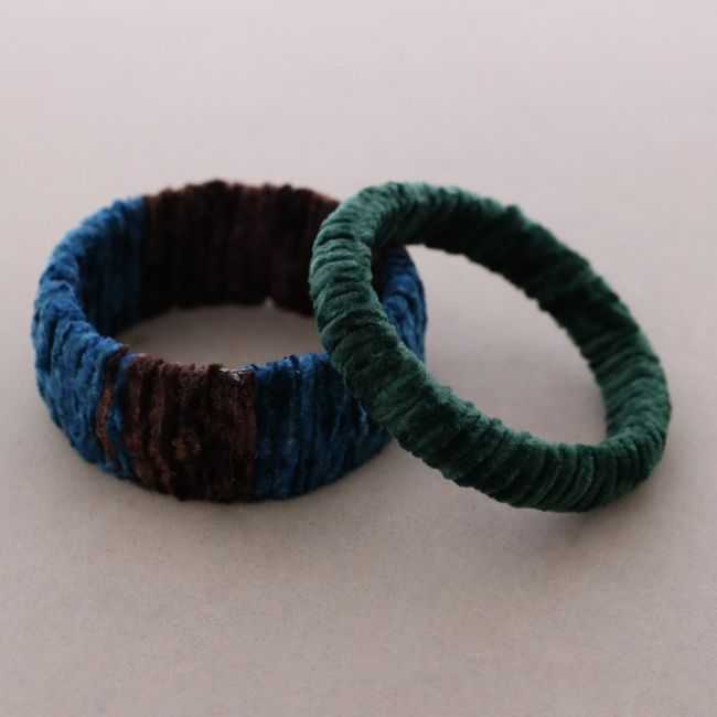 SET PULSERA TERCIOPELO FORRADA
