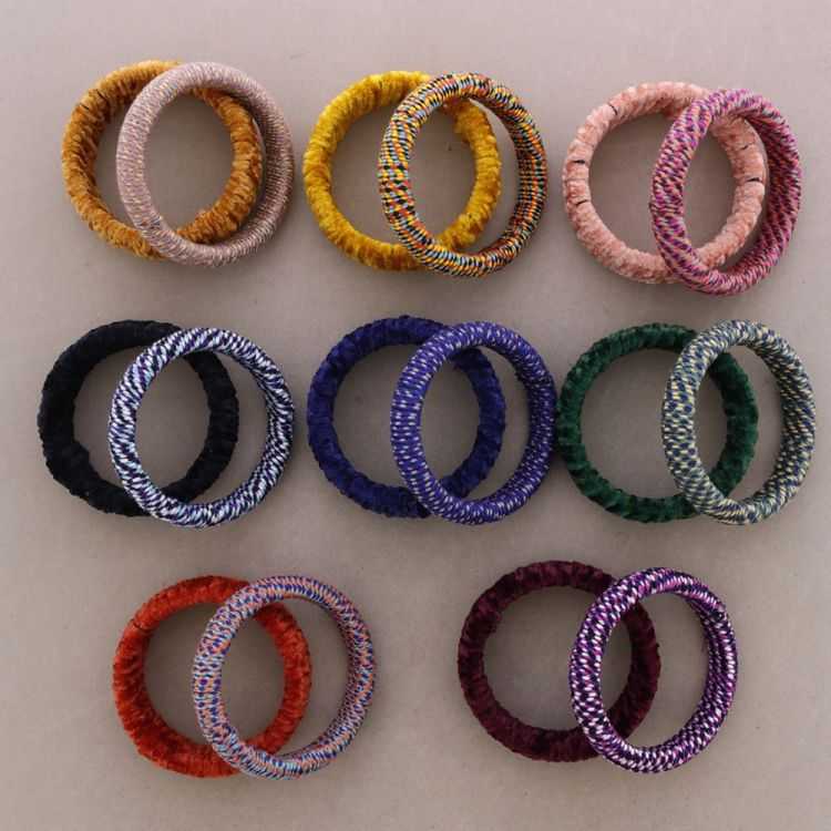 LINED VELVET BRACELET SET 2