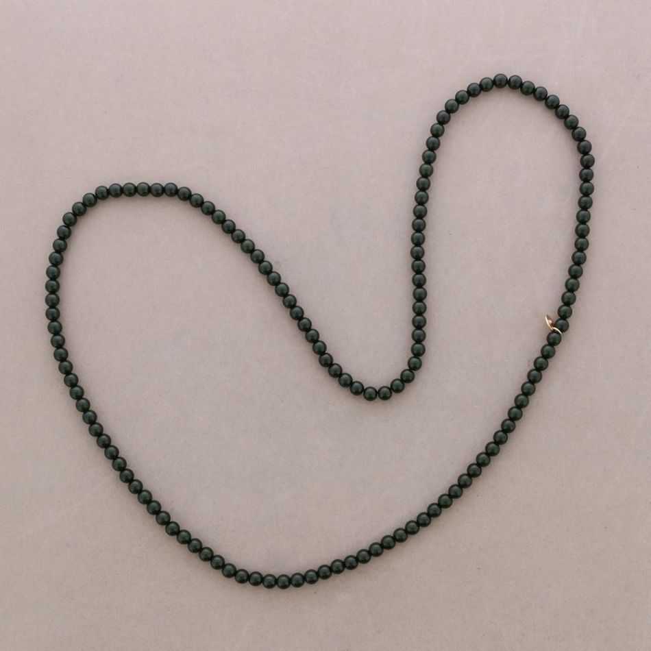 COLLAR LARGO ELÁSTICO CUENTAS BOLAS RESINA 100CM 6MM