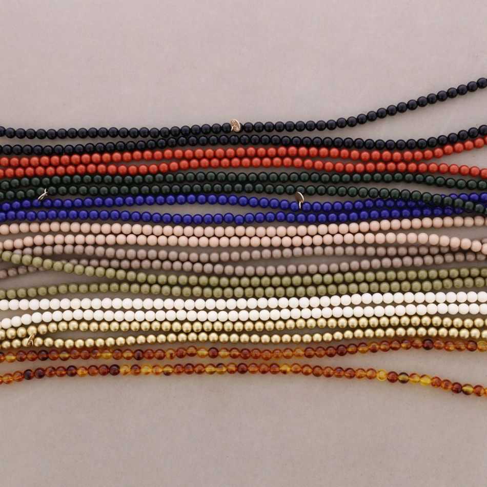 COLLAR LARGO ELÁSTICO CUENTAS BOLAS RESINA 100CM 6MM