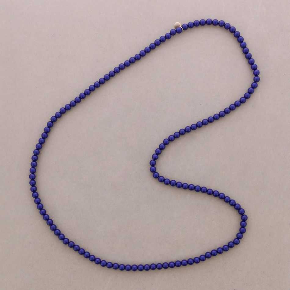 COLLAR LARGO ELÁSTICO CUENTAS BOLAS RESINA 100CM 6MM