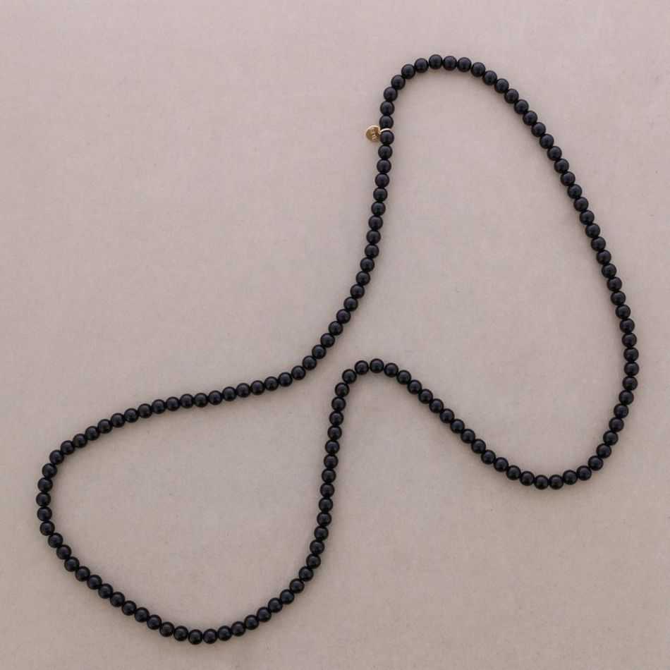 COLLAR LARGO ELÁSTICO CUENTAS BOLAS RESINA 100CM 6MM
