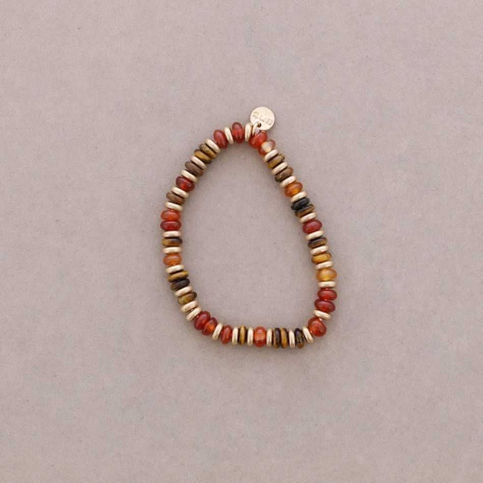 PULSERA ELÁSTICA  CUENTAS PIEDRA