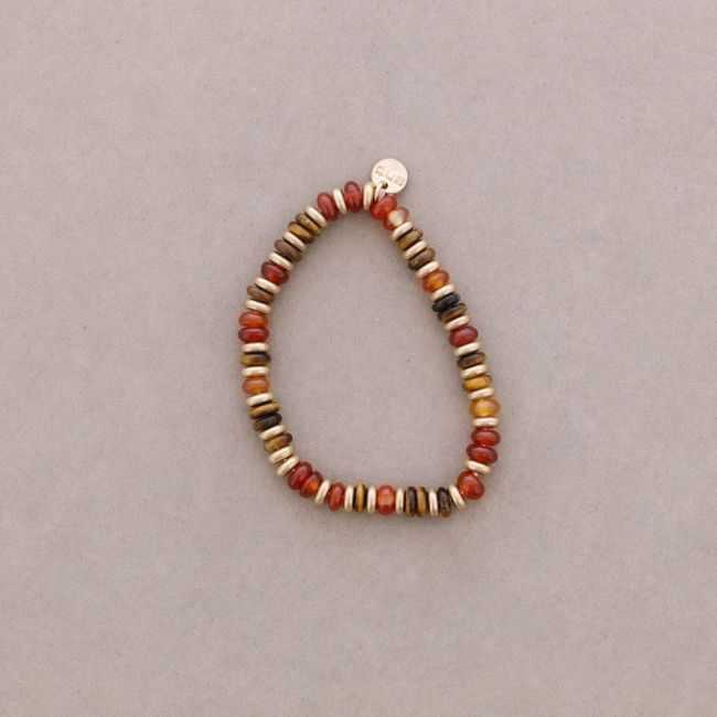 PULSERA ELÁSTICA  CUENTAS PIEDRA